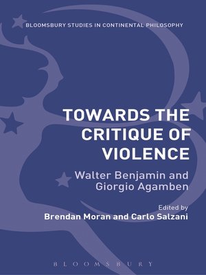 cover image of Towards the Critique of Violence